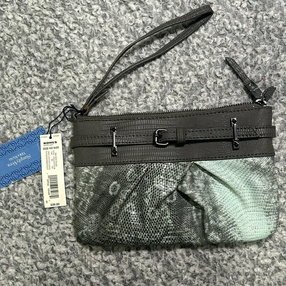 Simply Vera Vera Wang Bags Green And Gray Clutch Poshmark